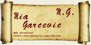 Mia Garčević vizit kartica